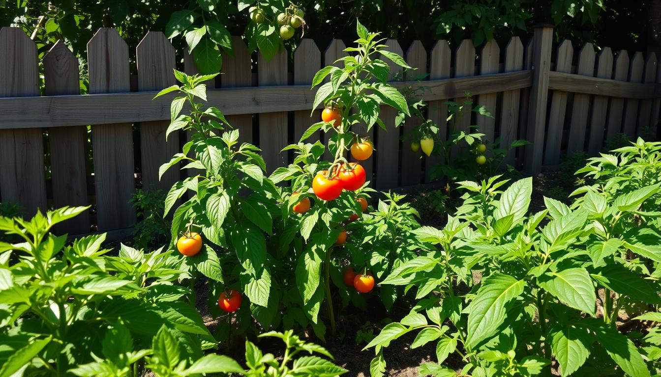 fence garden vegetable