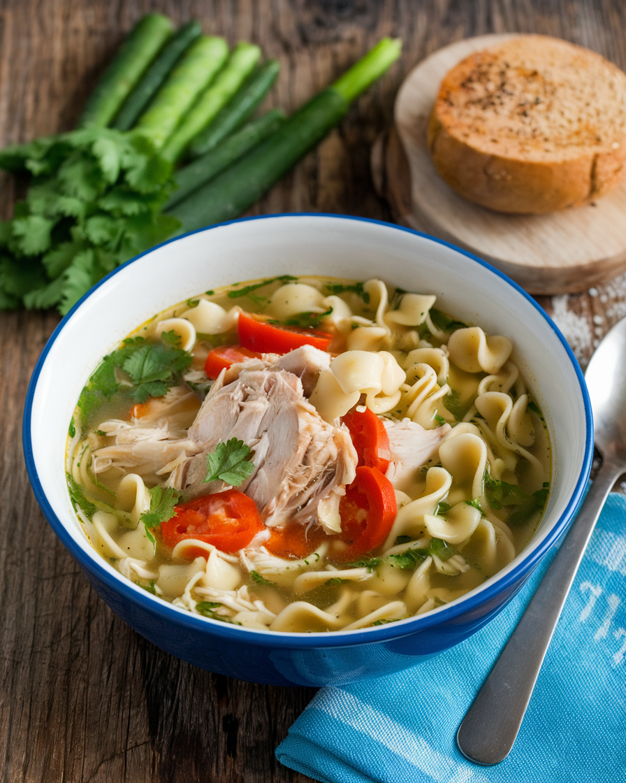 Caribbean Chicken Noodle Soup Recipe